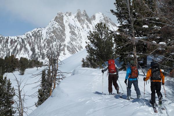 Ski touring in Southwest Montana.